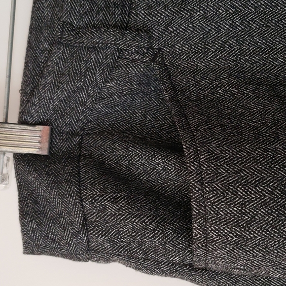 Michael Kors Grey Herringbone Wide Leg Trousers Size 12 - Picture 5 of 13